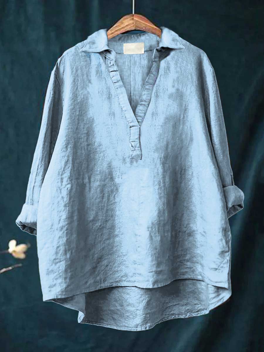 Charlotte - Blouse d'été élégante en lin