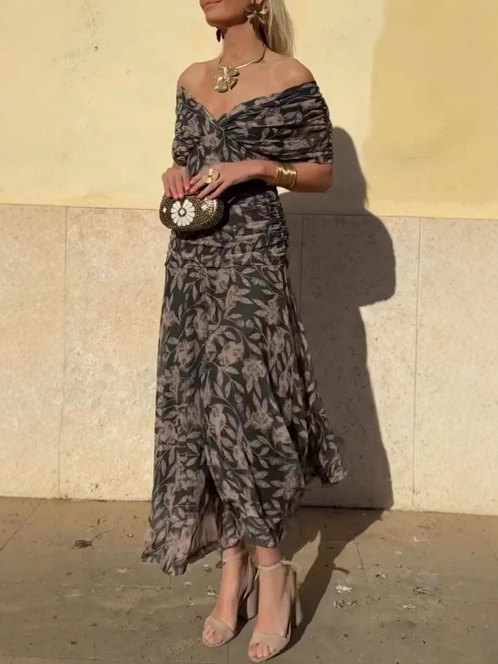 Noemi – Robe Maxi Élégante avec Touche Florale