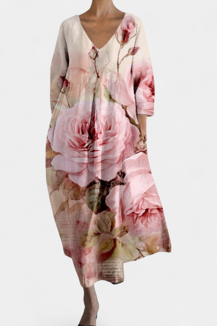 Isalinde | Robe V-neck Confortable
