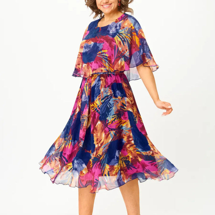 Beatrice - Robe Chiffon Plus Size Aérée