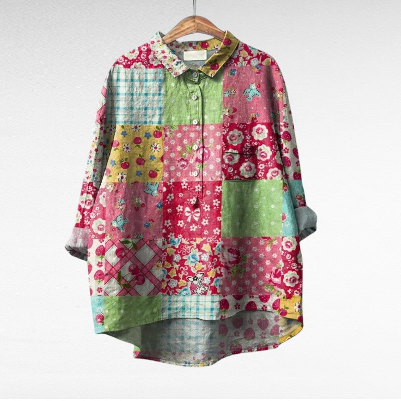 Yara - Blouse d'été en lin élégante