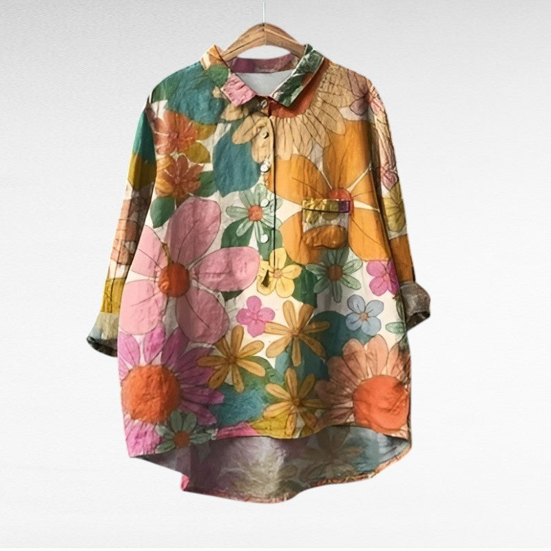Isabella - Blouse d'été en lin élégante