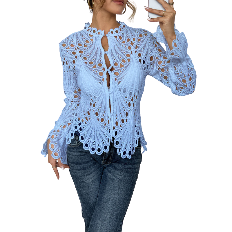 Patrice – Blouse Chic à Manches Volantes