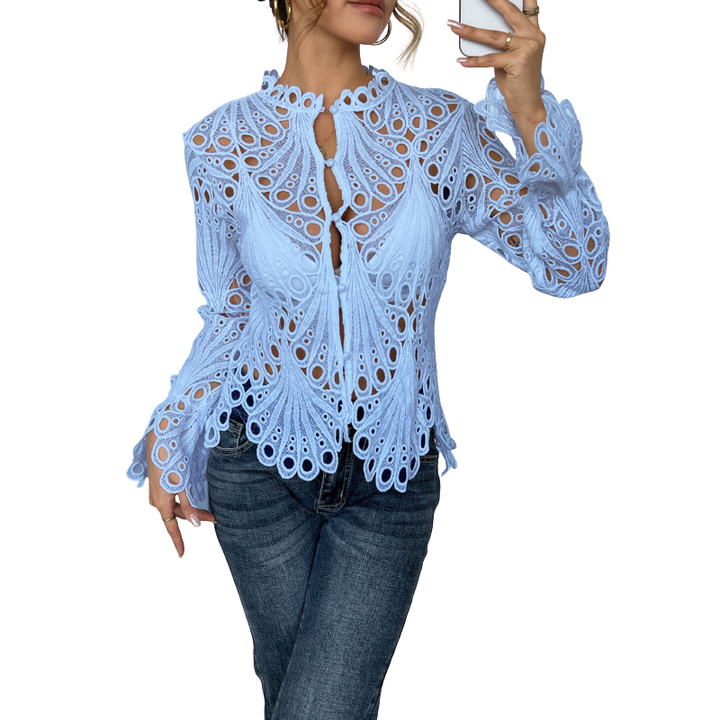 Patrice – Blouse Chic à Manches Volantes