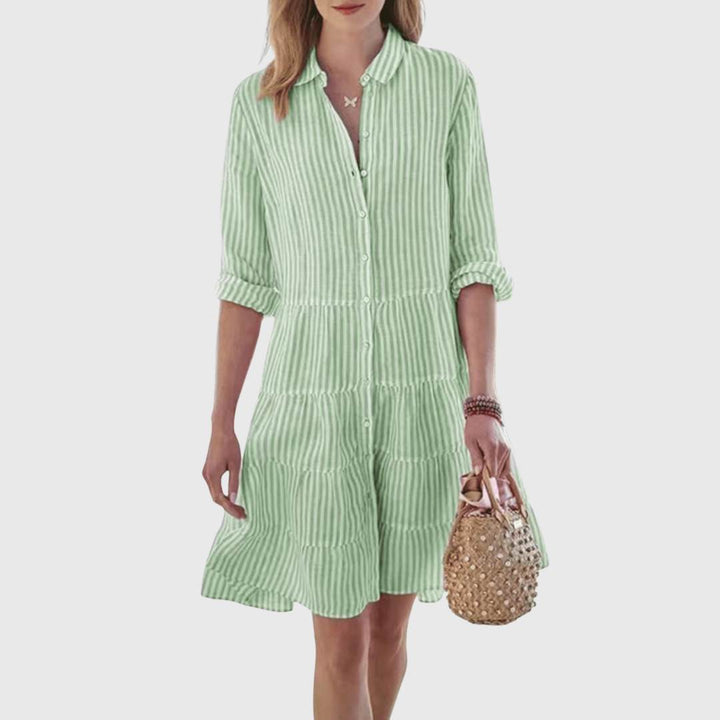 Loella - Robe A-Line Rayée et Légère