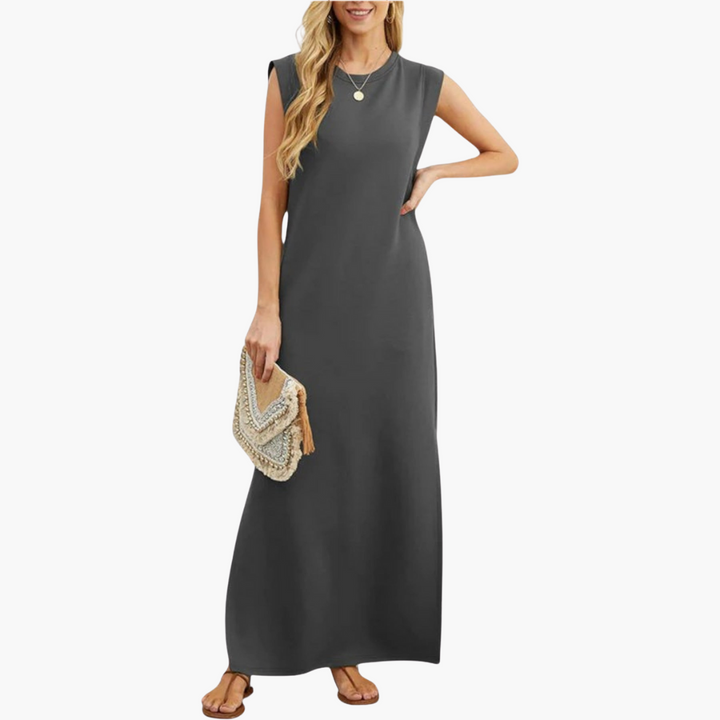 Esther | Robe Maxi Fluide Résistante aux Rides