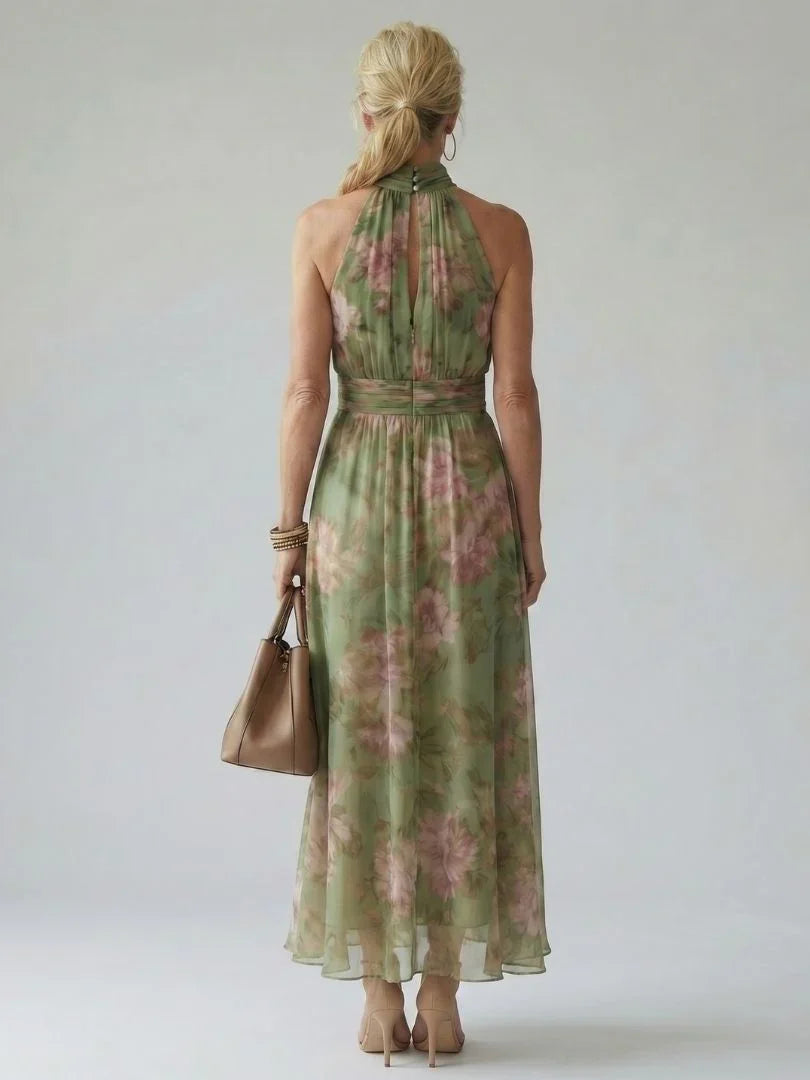 Vivienne - Robe Maxi Élégante à Col Halter