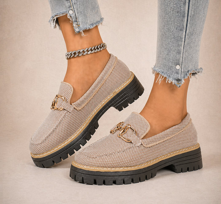 Victoria - Mocassins en Maille Respirante avec Semelles Épaisses et Rembourrées