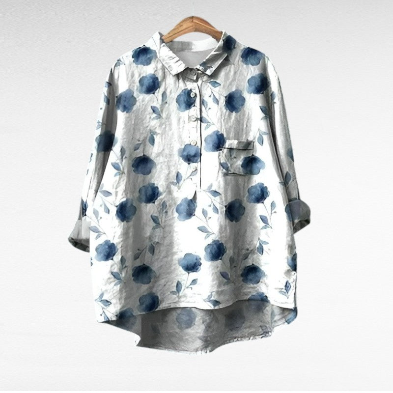 Isabella - Blouse d'été en lin élégante