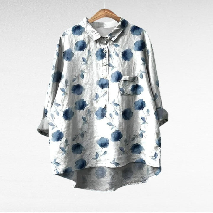 Isabella - Blouse d'été en lin élégante