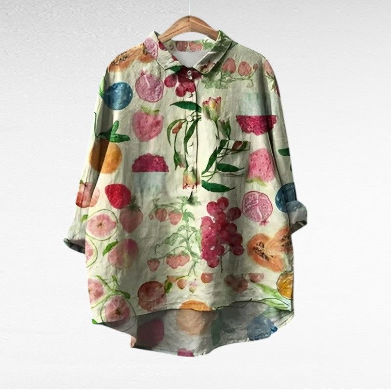 Isabella - Blouse d'été en lin élégante