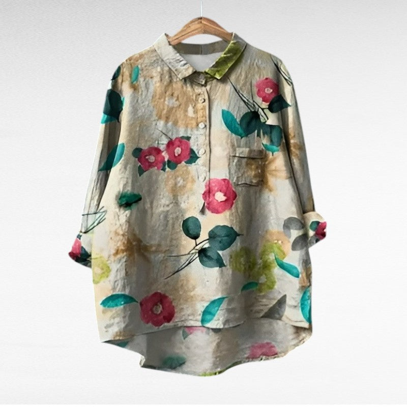 Isabella - Blouse d'été en lin élégante