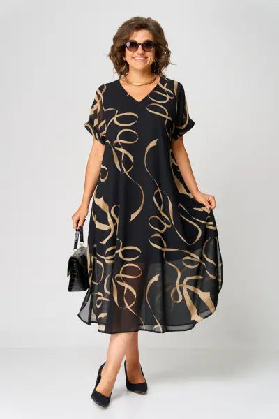 Gloria - Robe Midi Élégante et Confortable