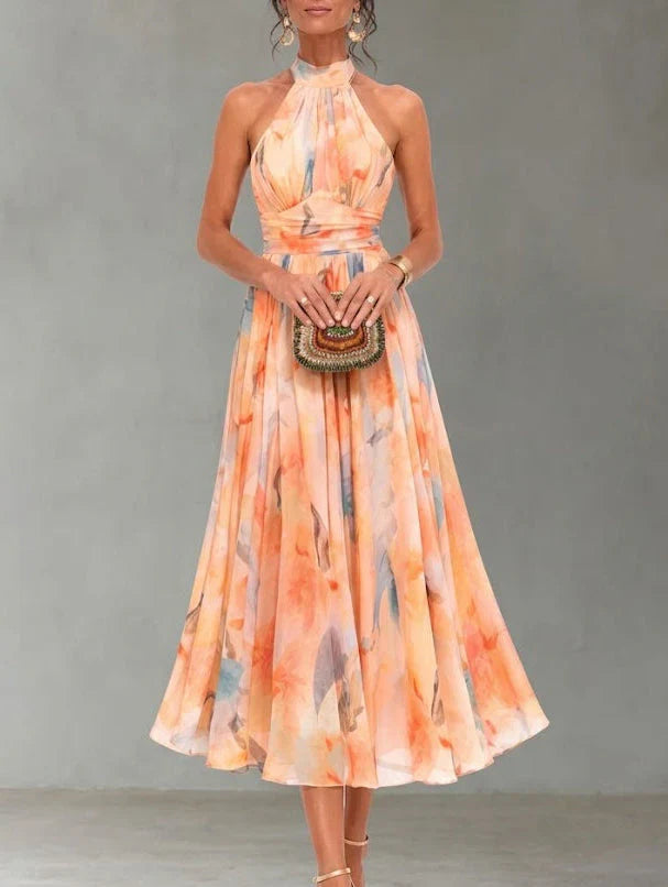 Halter™ - Robe Maxi avec Imprimé