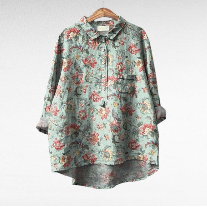 Lala - Blouse d'été en lin élégante