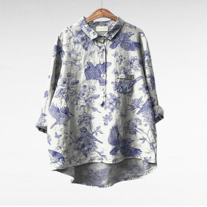 Lala - Blouse d'été en lin élégante