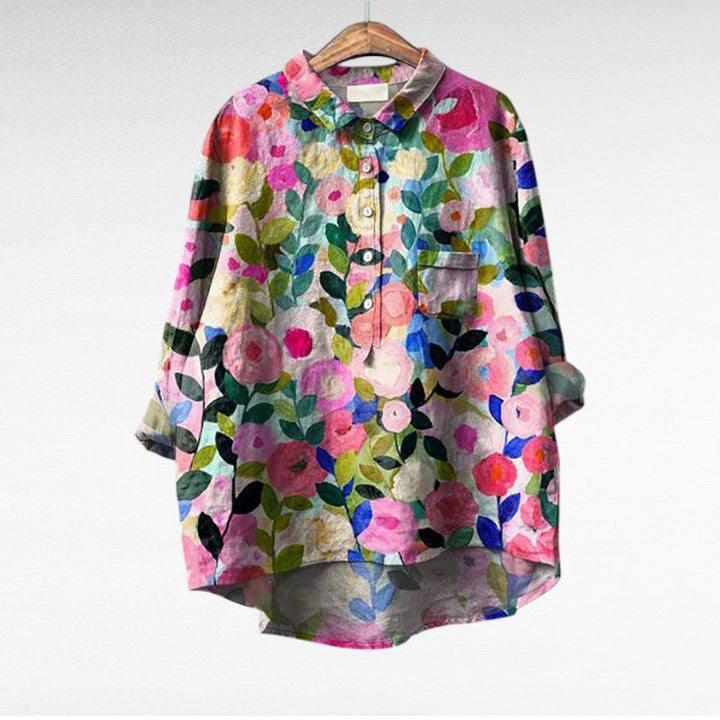 Lala - Blouse d'été en lin élégante