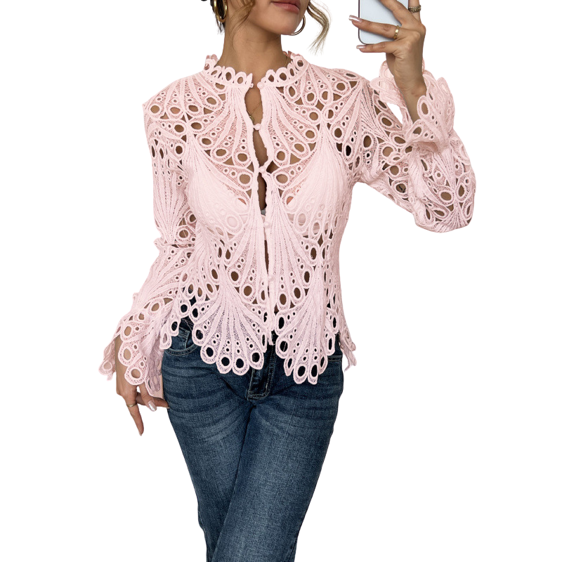 Patrice – Blouse Chic à Manches Volantes