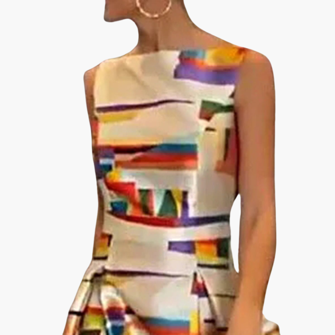 Mirabel | Robe Maxi Géométrique