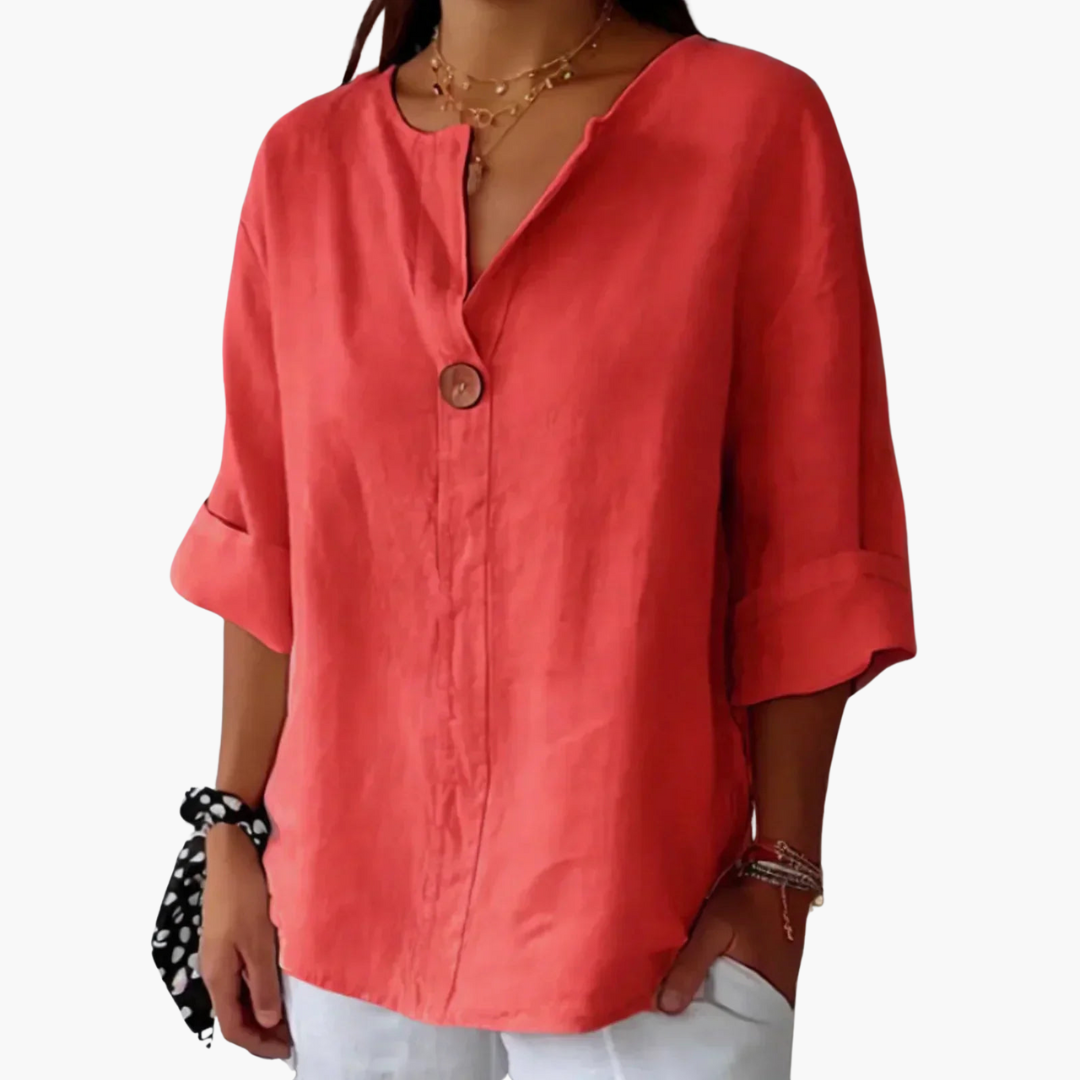Lucy | Blouse décontractée à col en V
