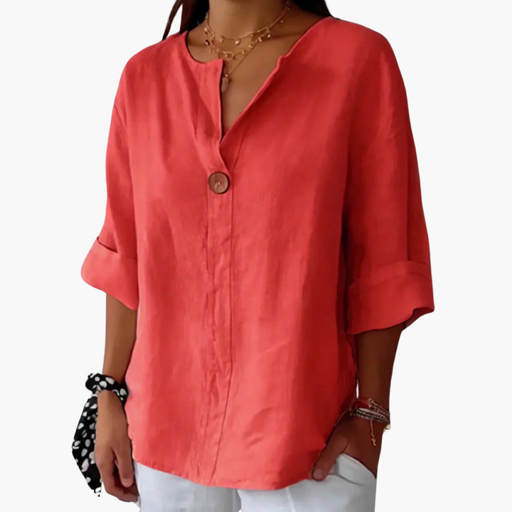 Lucy | Blouse décontractée à col en V