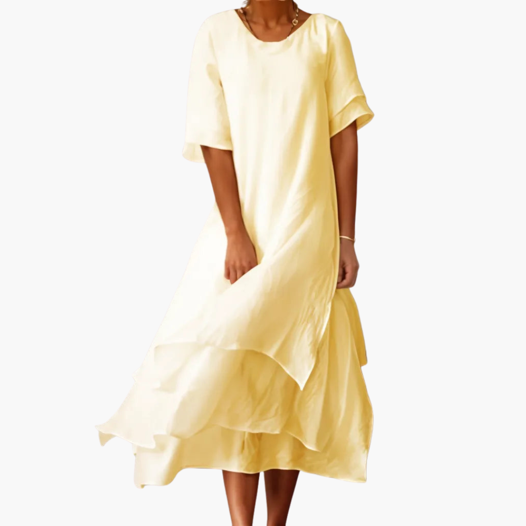 Leah | Robe Longue Élégante
