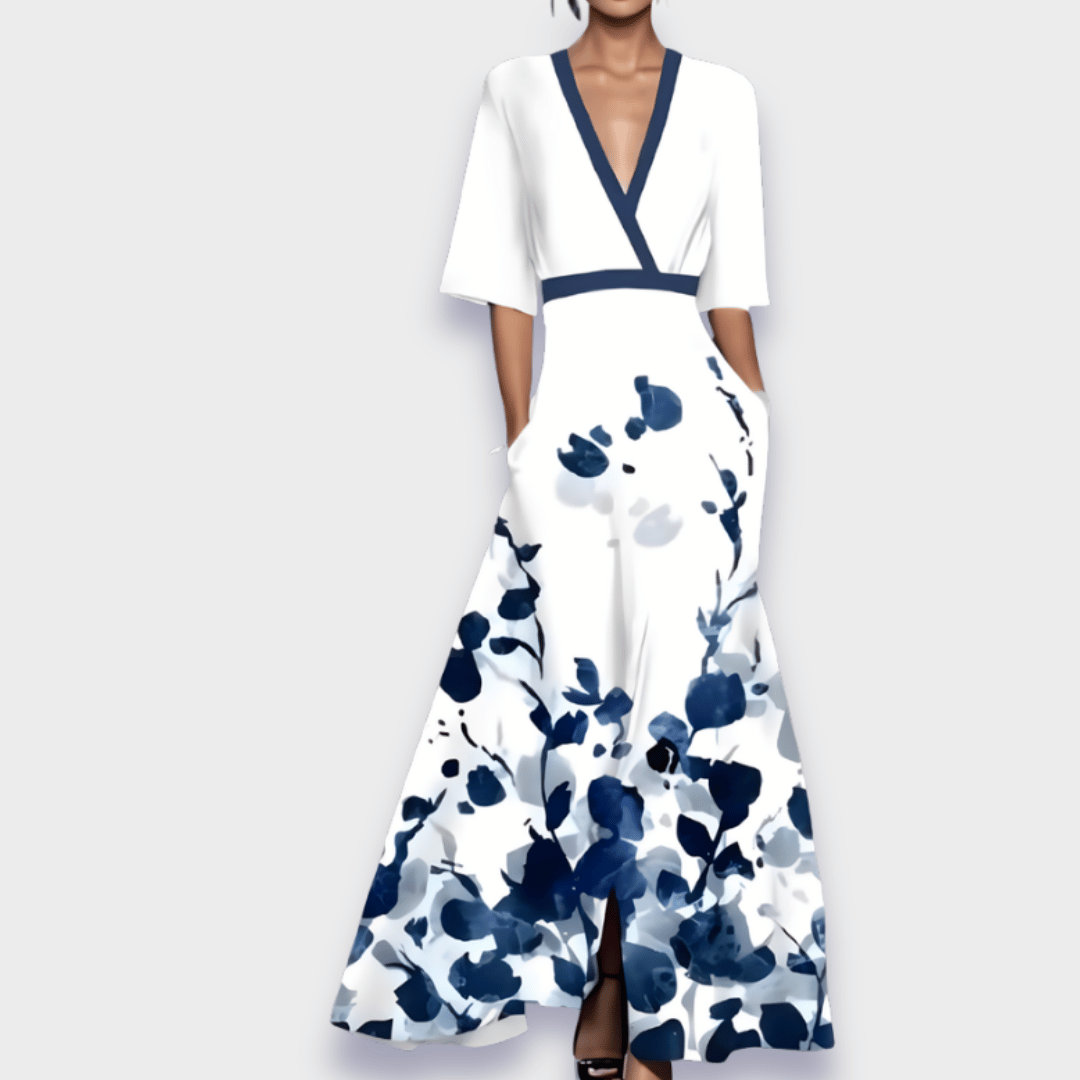 Ariana - Robe A-Line Fleurie Élégante