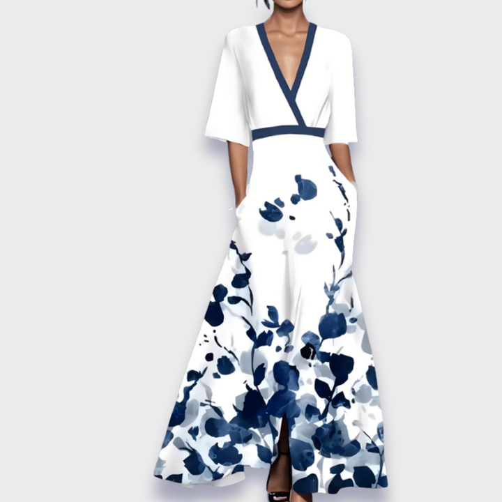 Ariana - Robe A-Line Fleurie Élégante