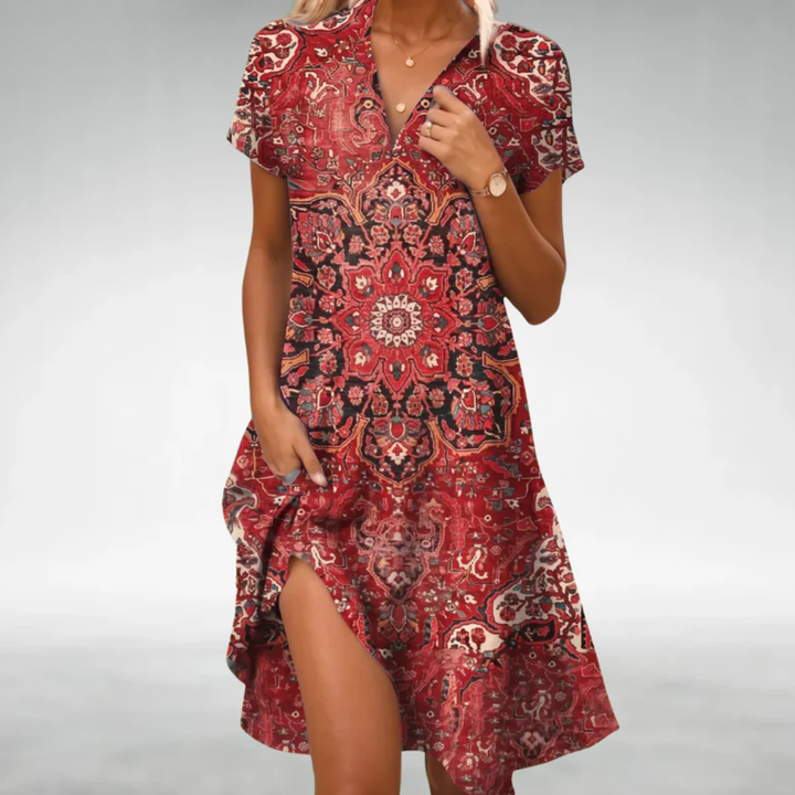 Marlie - Robe Midi Florale Légère