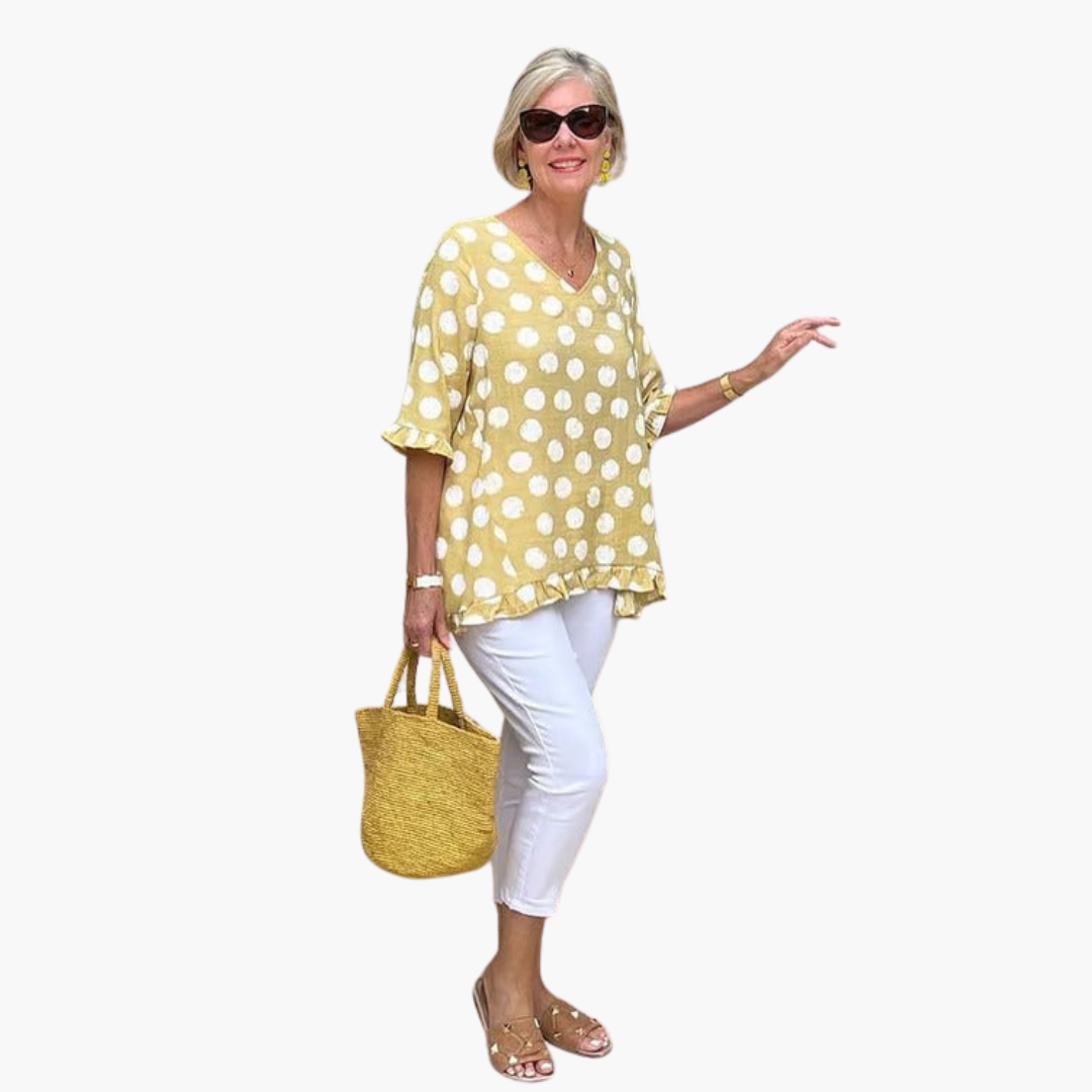 Evelyn | Blouse V-Neck Élégante