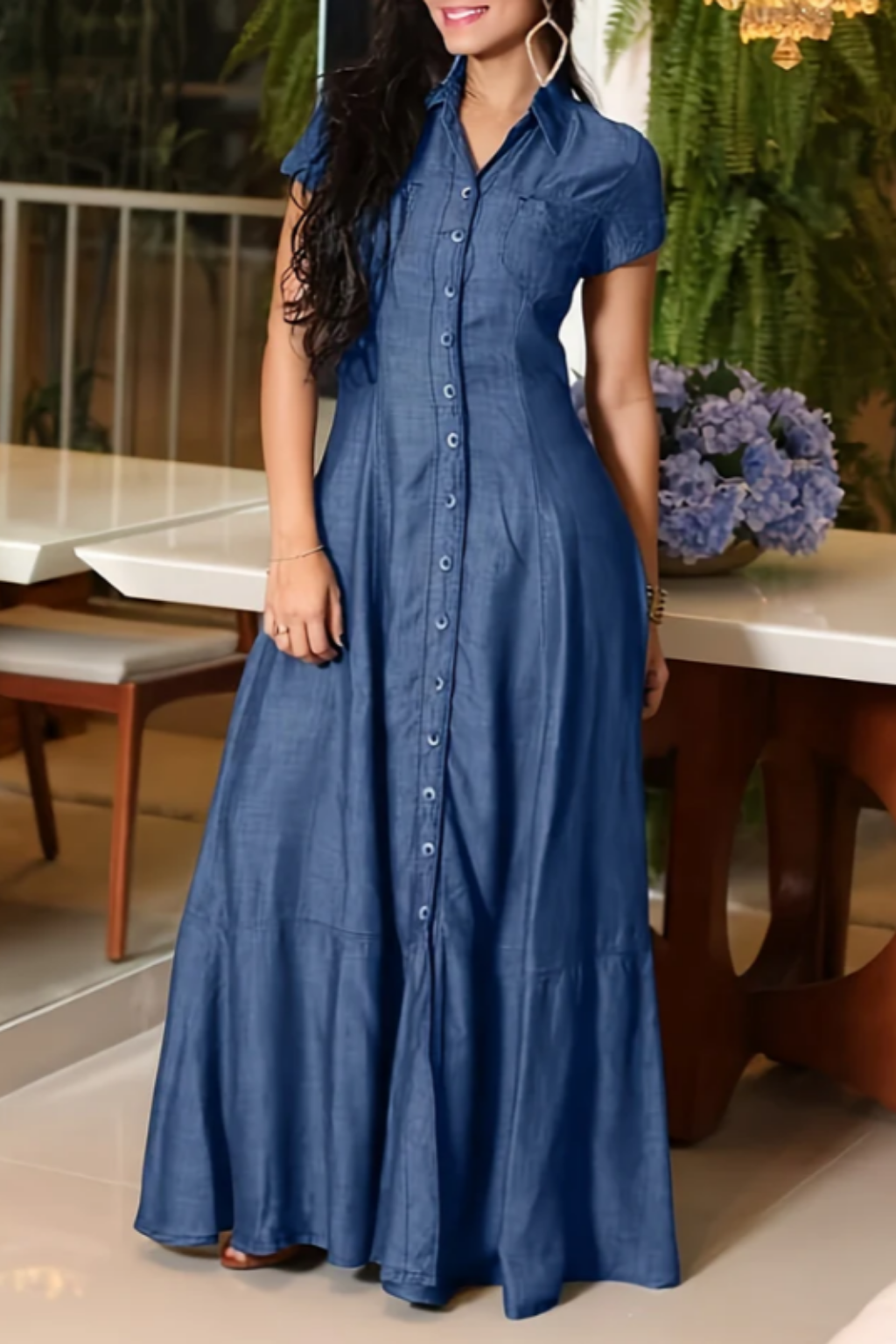 Kara - Robe Longue en Jean