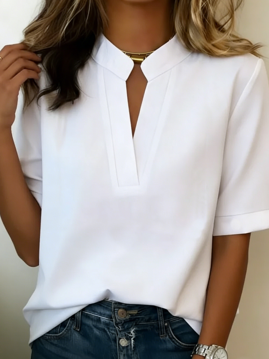 Maddie - Chemise décontractée à manches courtes