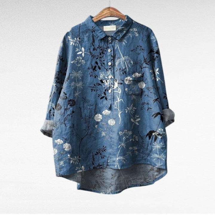 Lala - Blouse d'été en lin élégante