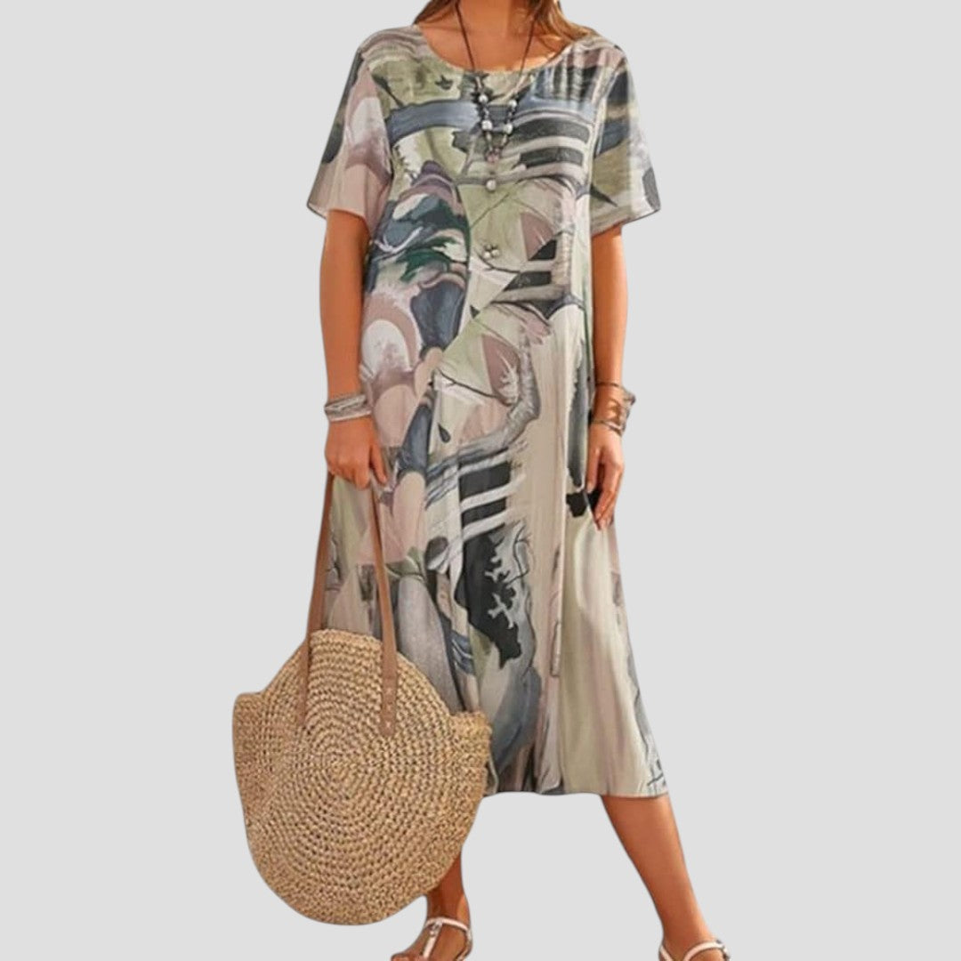 Teressa – Robe Midi D'été Fluide