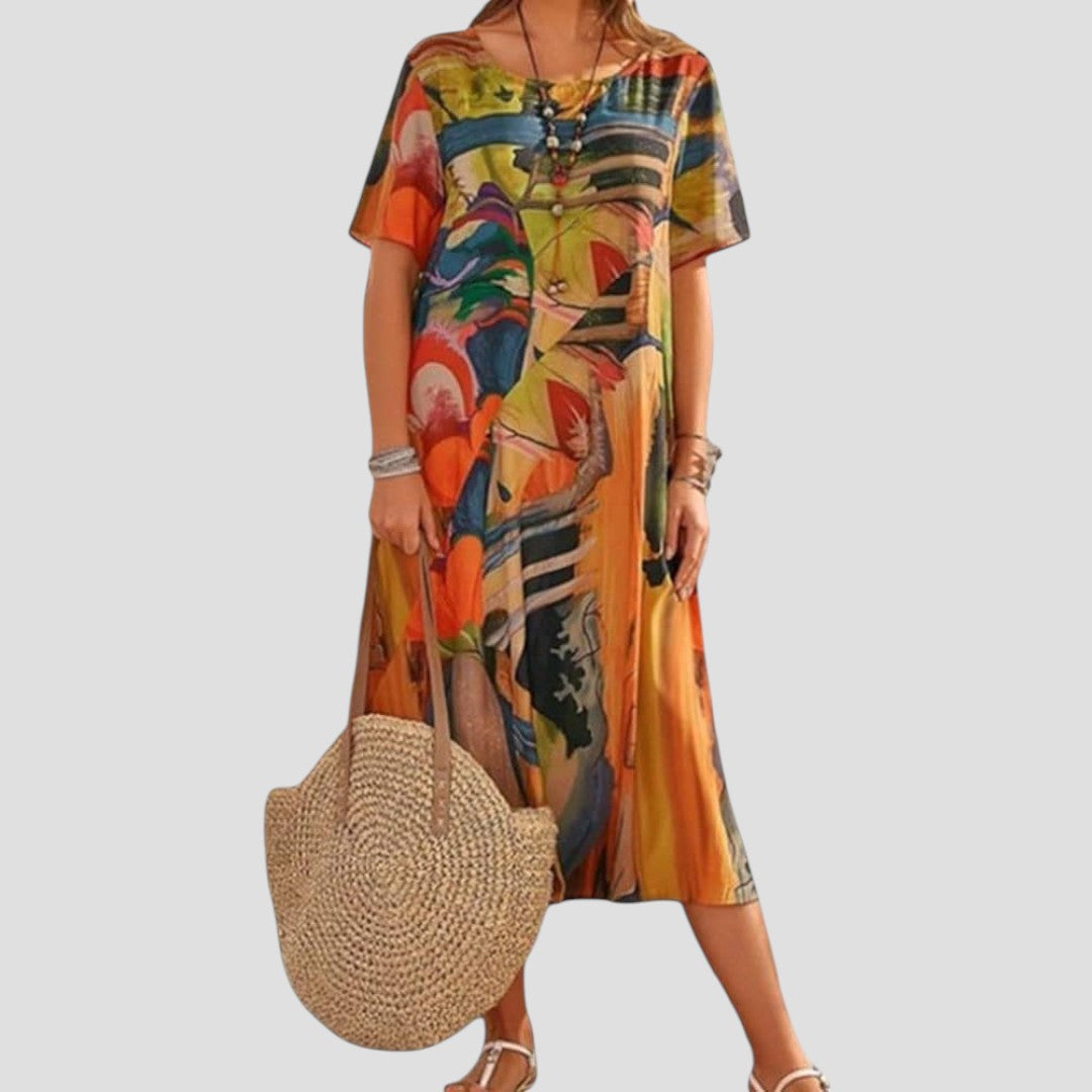 Teressa – Robe Midi D'été Fluide