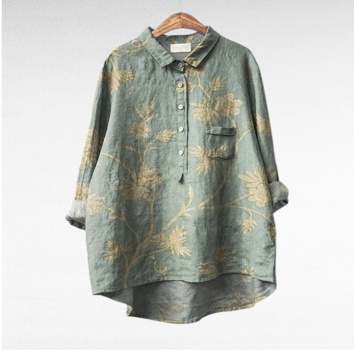 Lala - Blouse d'été en lin élégante
