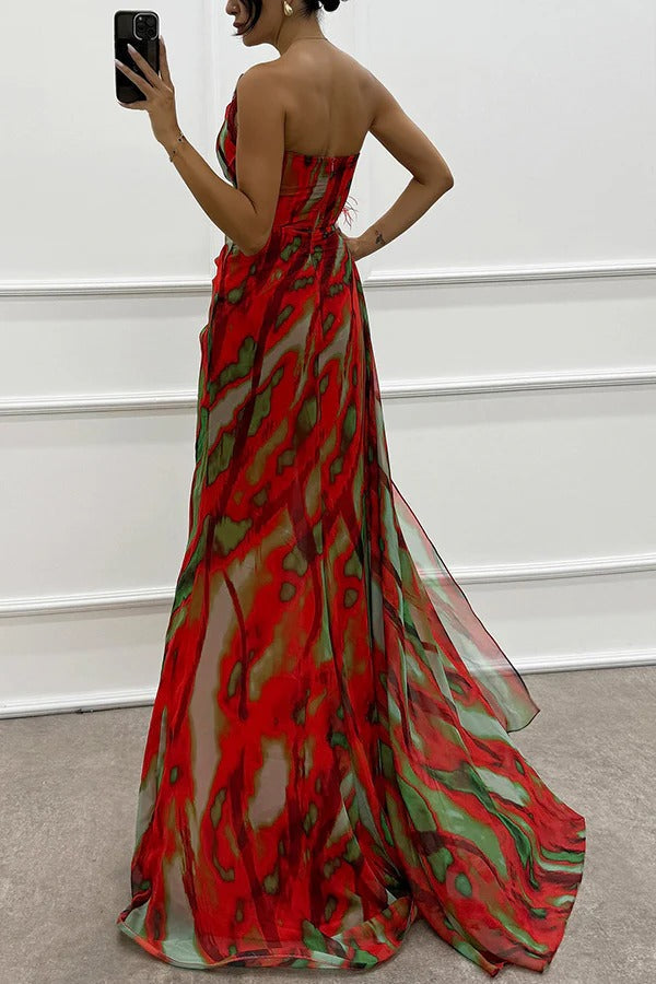 Wendy - Robe Drapée Vibrante