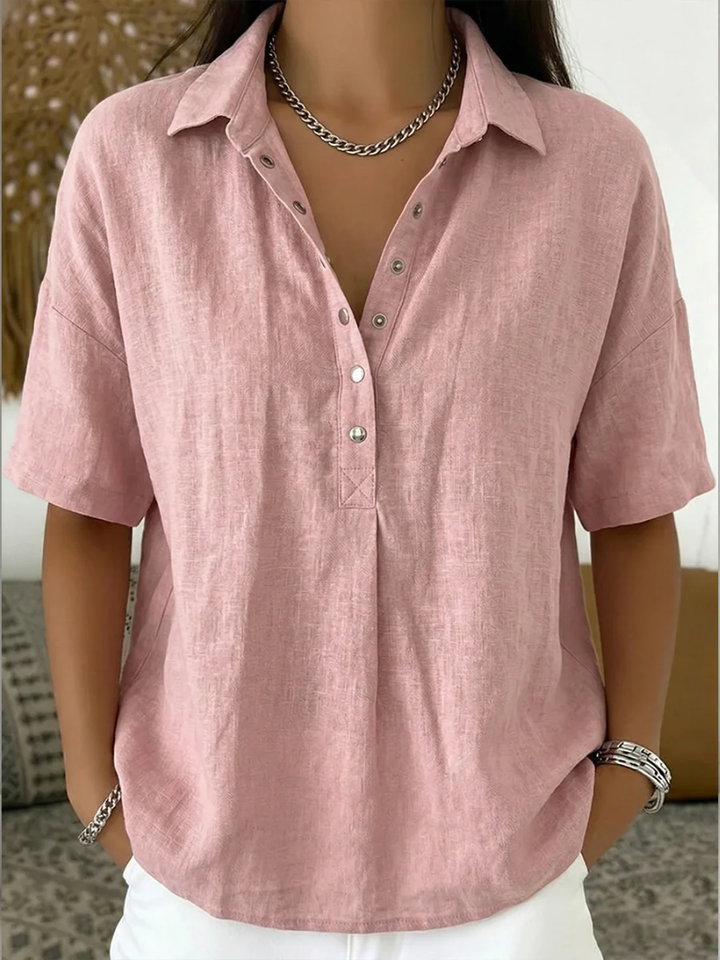 Vilma - Blouse avec Col et Bouton