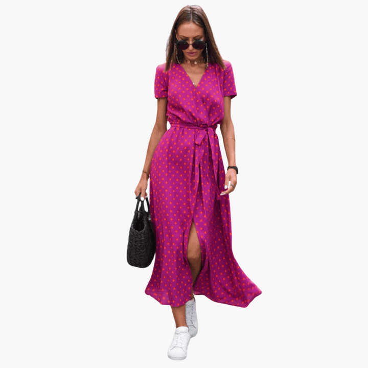 Celeste | Robe Wrap Élégante
