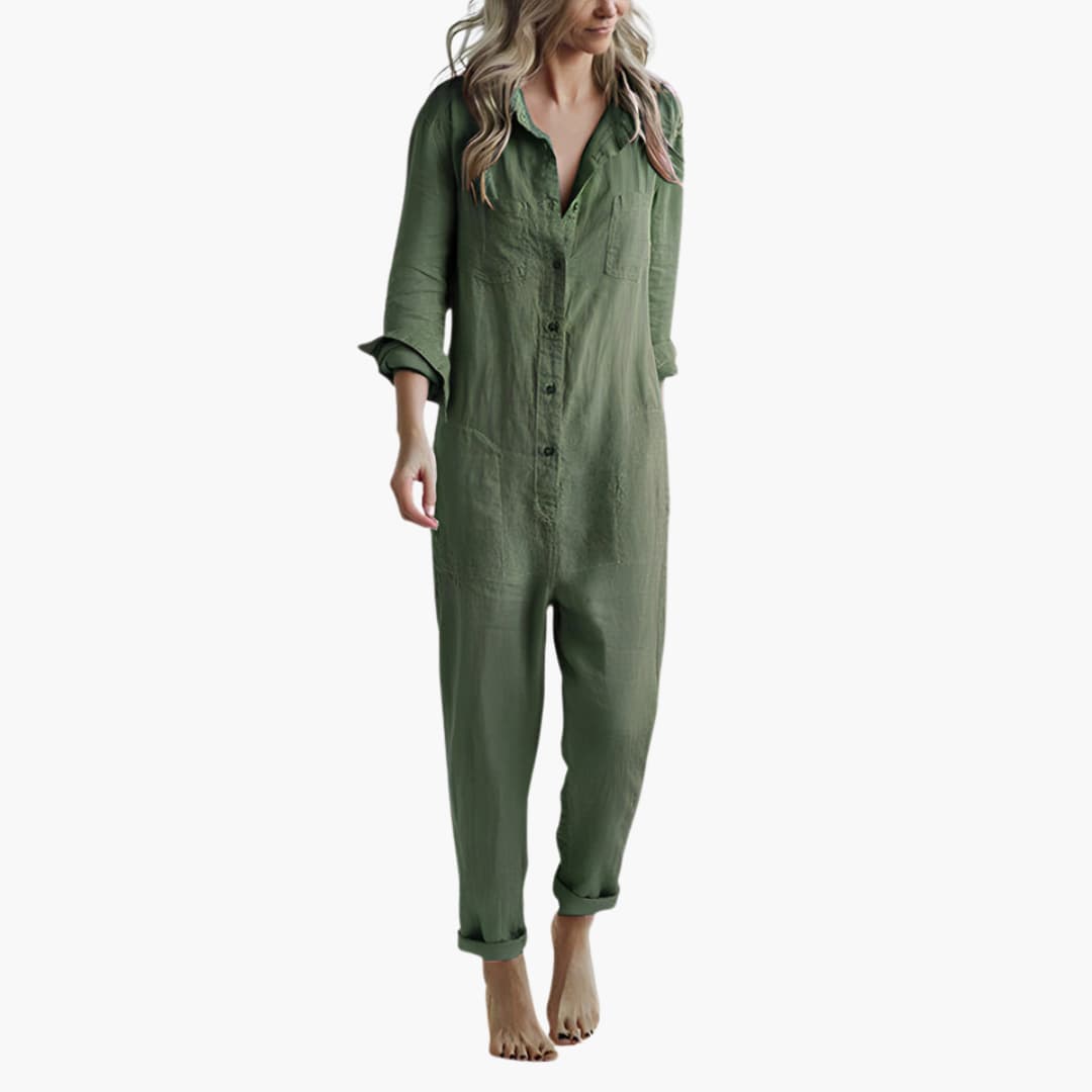 Martha | Combinaison Élégante à Manches Longues