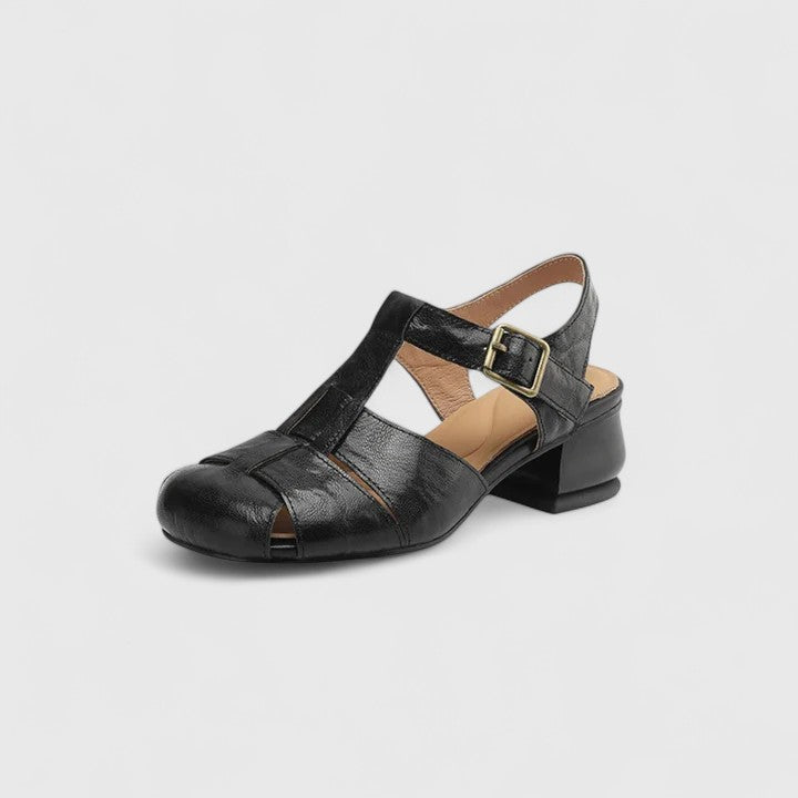Madella – Sandales en cuir élégantes avec talon bloc