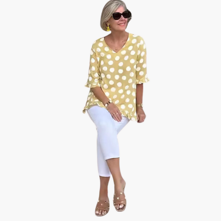 Evelyn | Blouse V-Neck Élégante