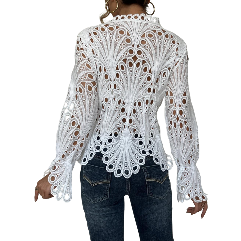 Patrice – Blouse Chic à Manches Volantes