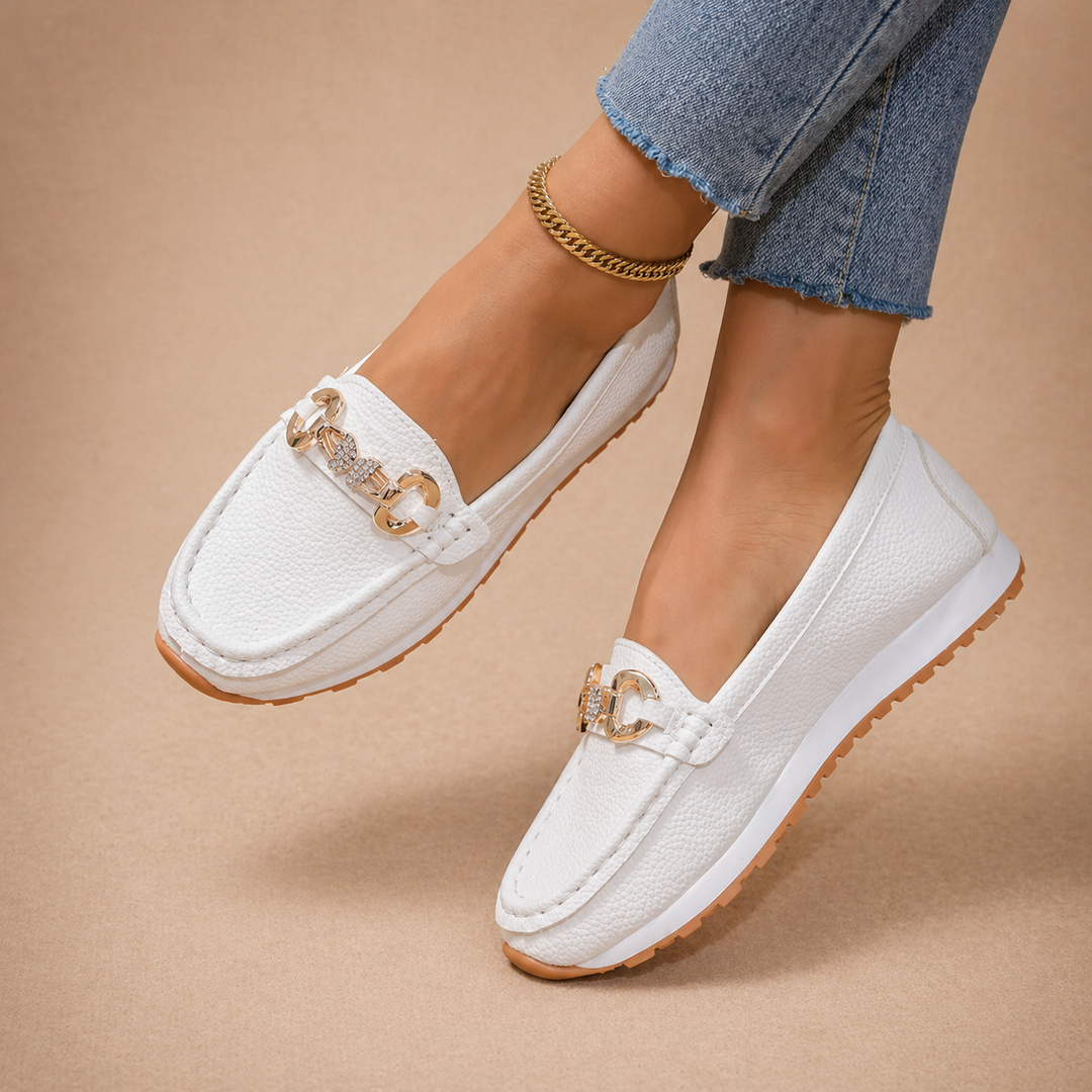 Hannah - Mocassins à Boucle Papillon Décontractés