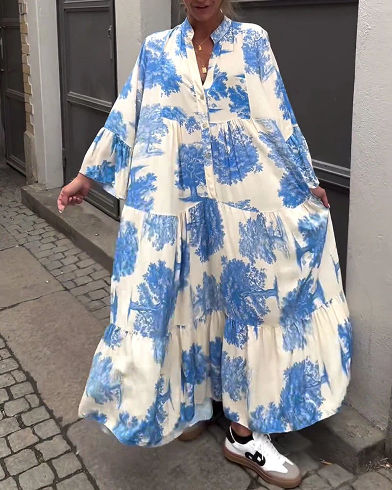Lena - Robe élégante à coupe fluide