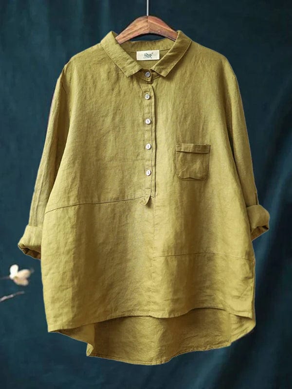 Emma - Blouse d'été en lin élégante