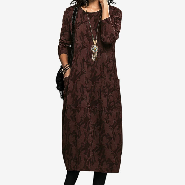 Martha | Robe d'Hiver Décontractée avec Col Rond