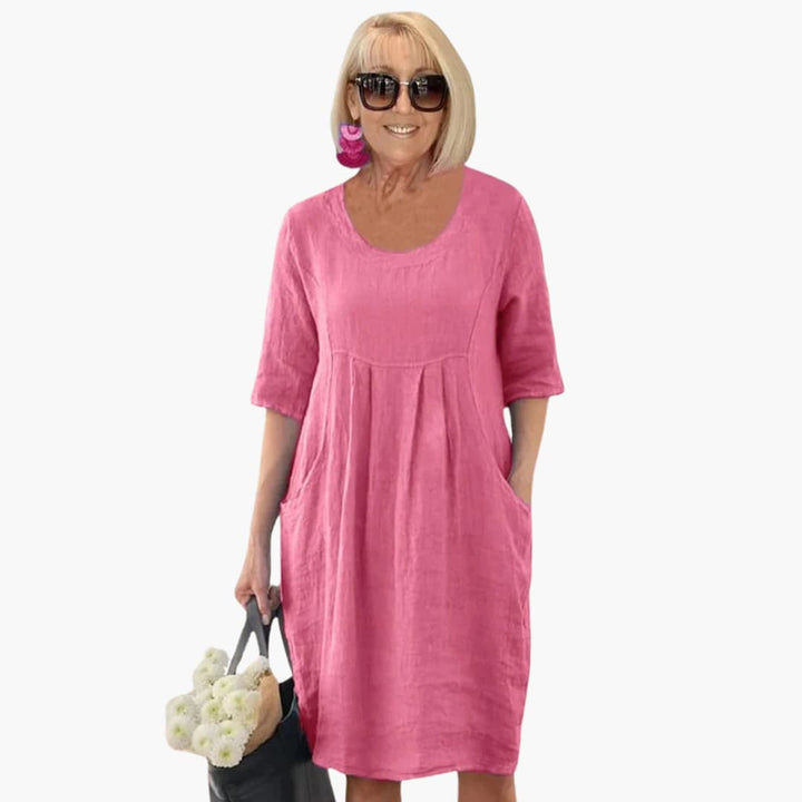 Audrey - Robe Tunique Décontractée avec Poches