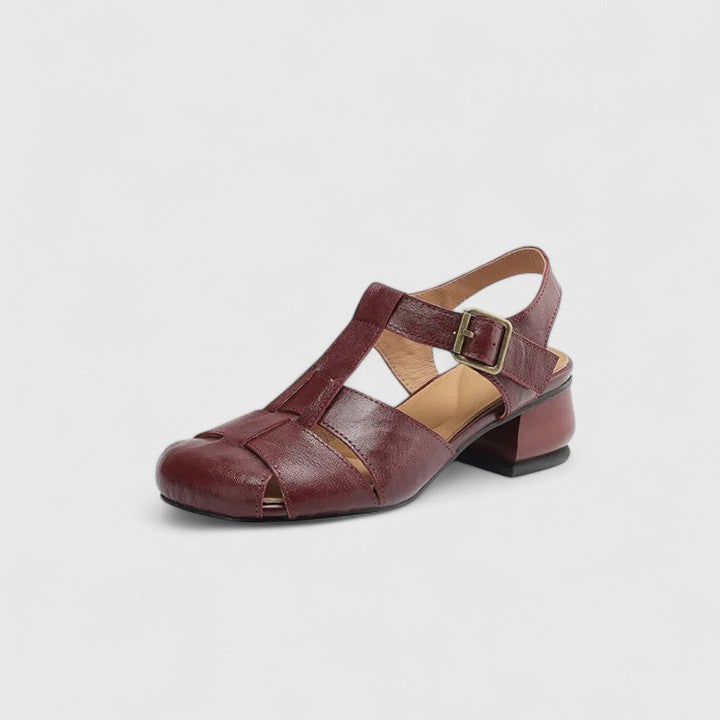 Madella – Sandales en cuir élégantes avec talon bloc