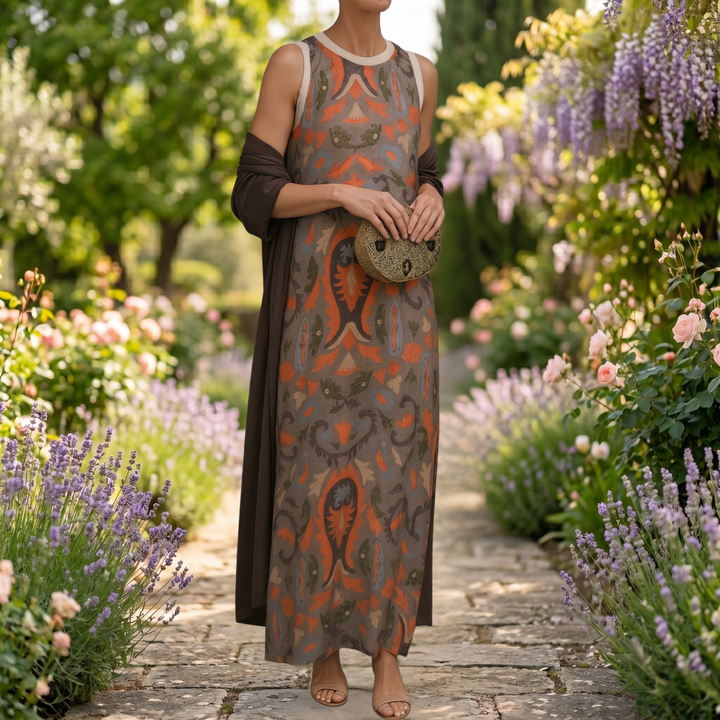 Brielle - Robe Imprimée Élégante